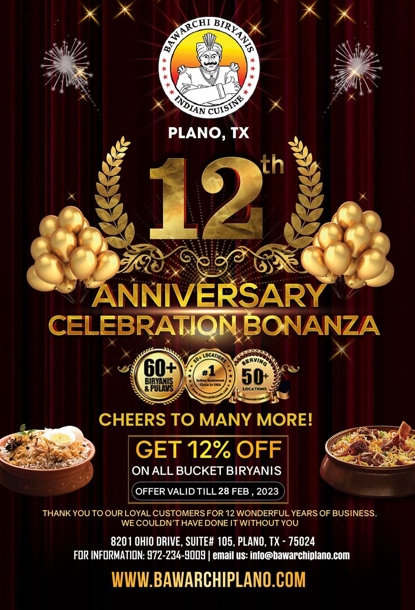 12th ANNIVERSARY_Dine-In Offer